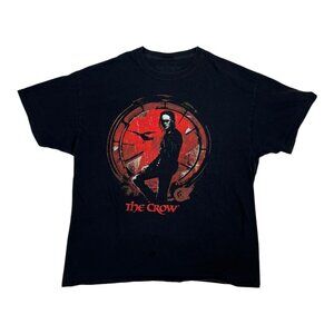 The Crow Shirt Mens Large Movie Promo Graphic Cult Classic T-Shirt 90s Goth